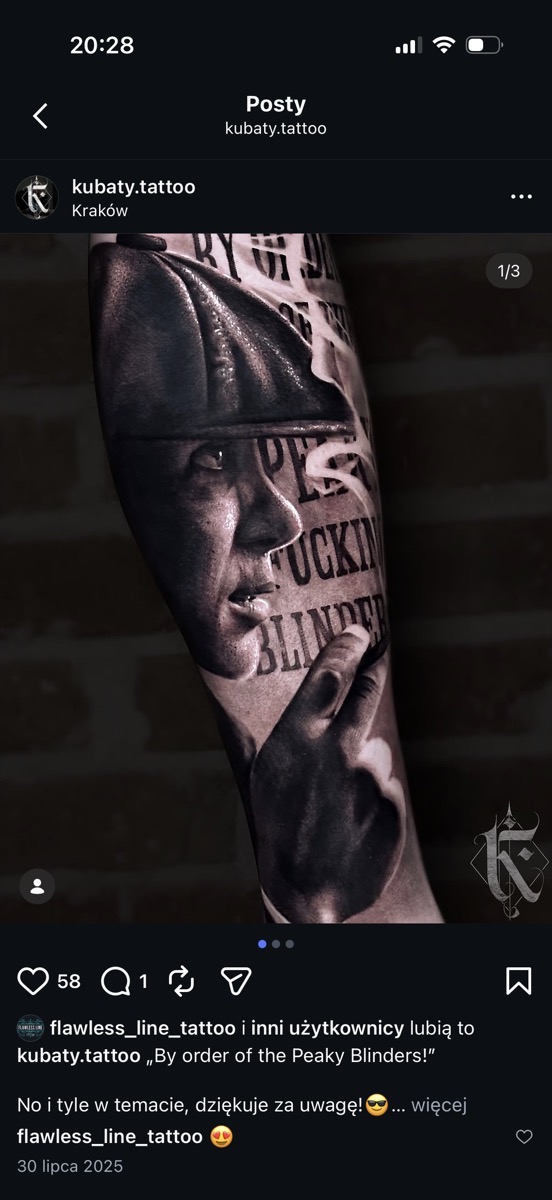 Tatuaż — Ilustracja, @kubaty.tattoo